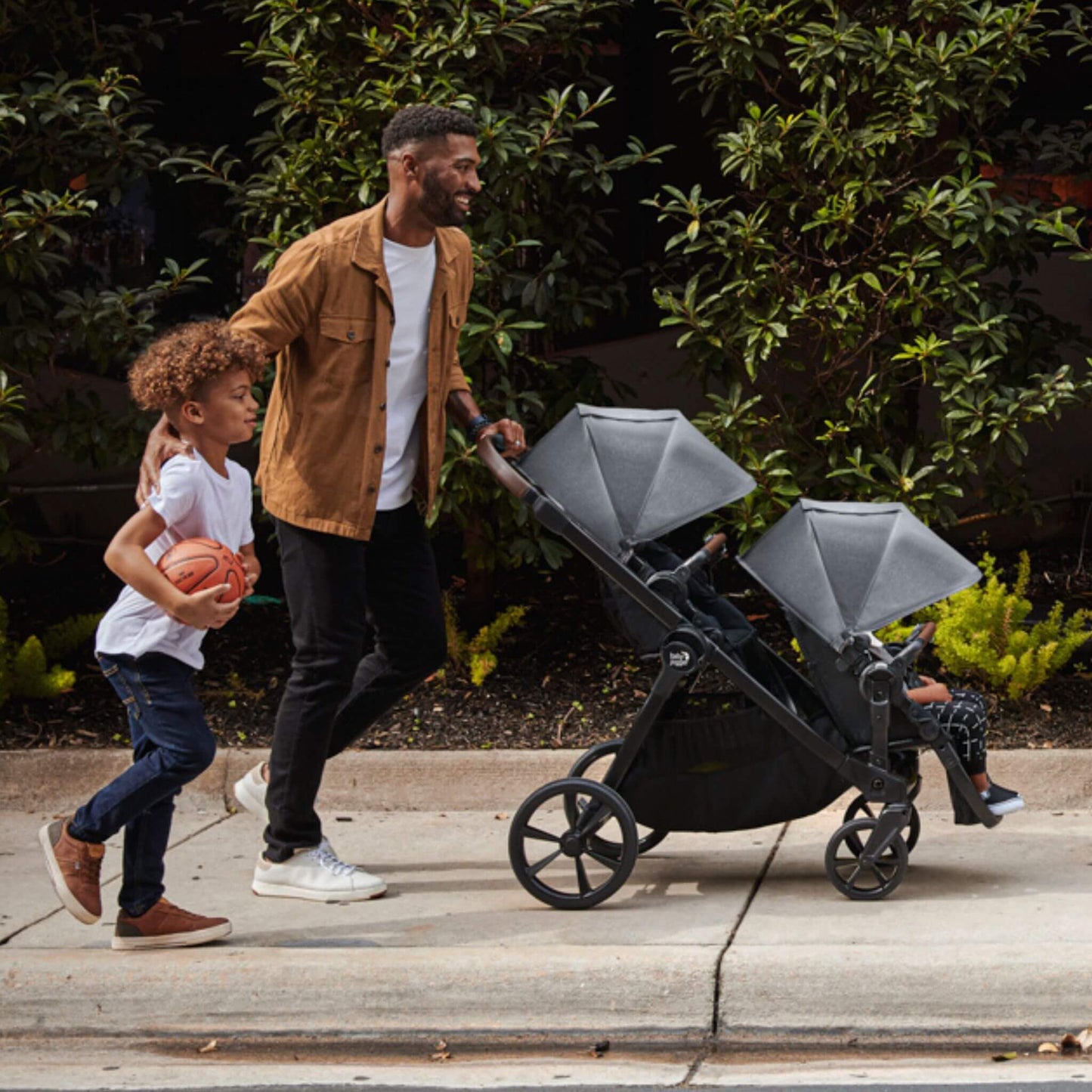 Inline_double_pram_grey_colour