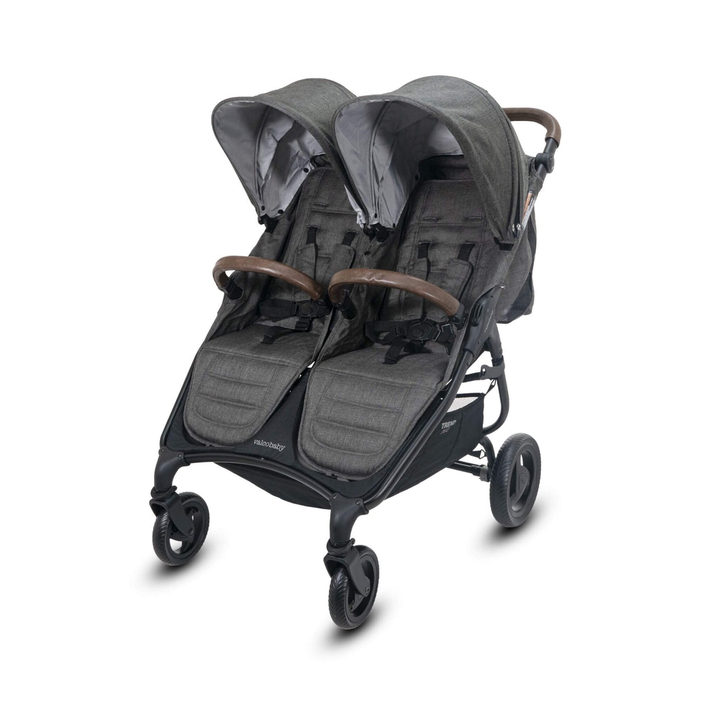ValcoBabyTrendDuo_Charcoal_AngledFrontView