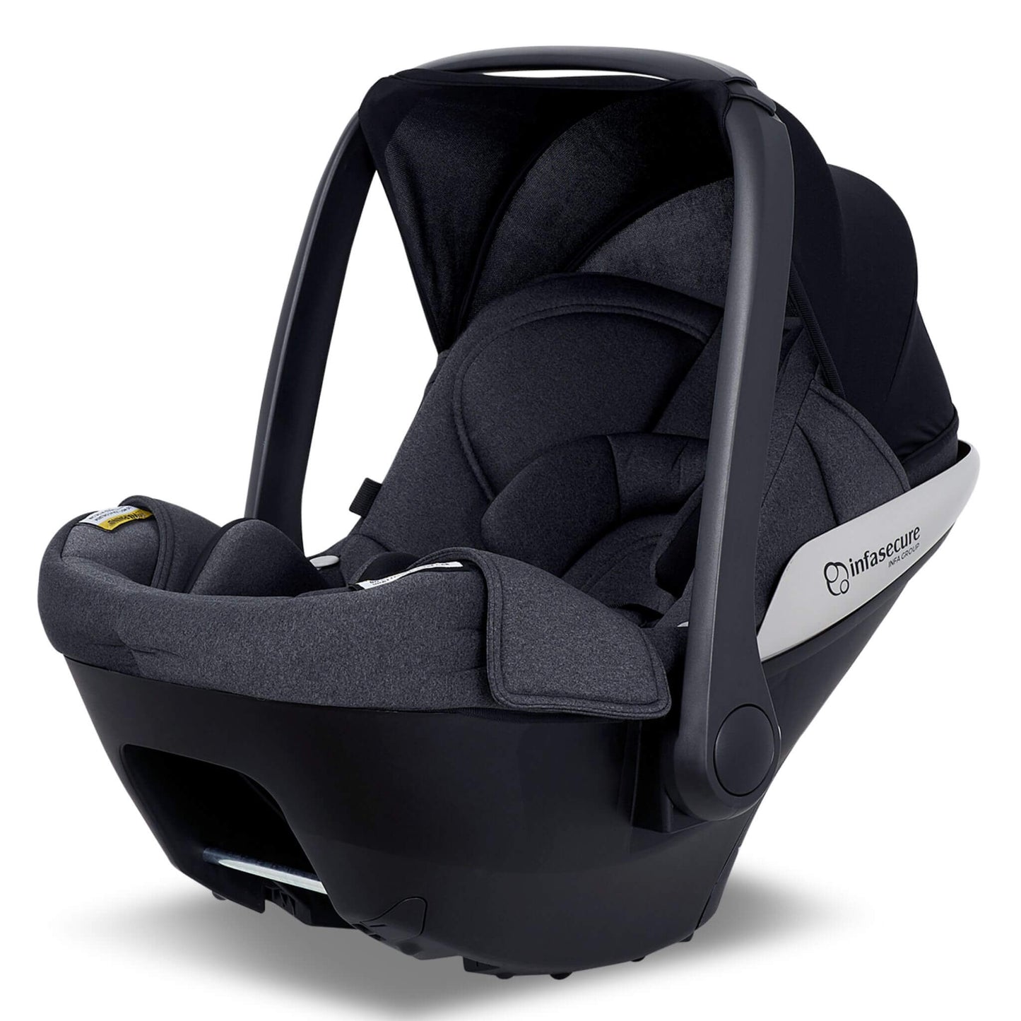 InfaSecure Cocoon Go Capsule in Black Fleck – front angled view