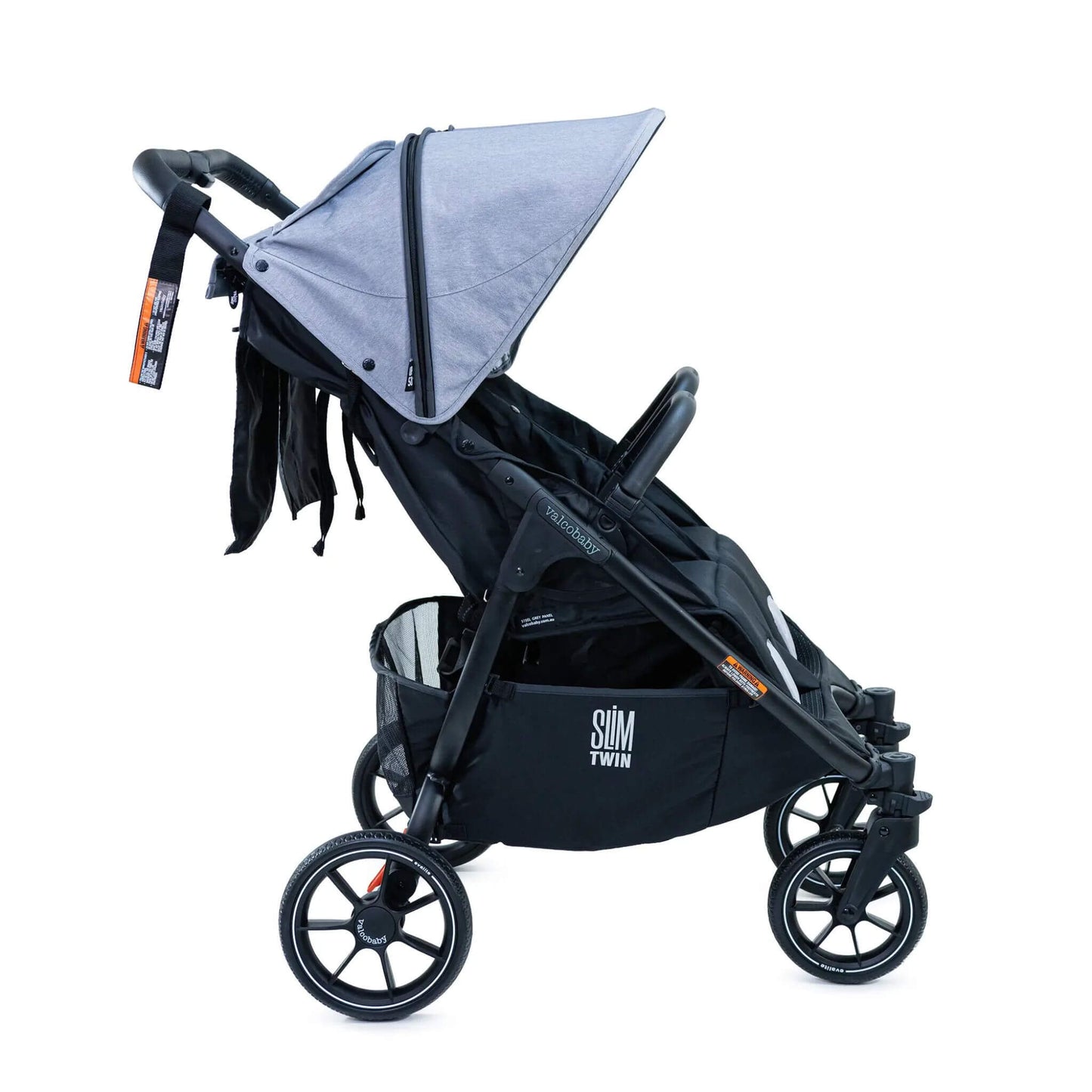 Valco-Baby-Slim-Twin-Steel-Grey-Side-View